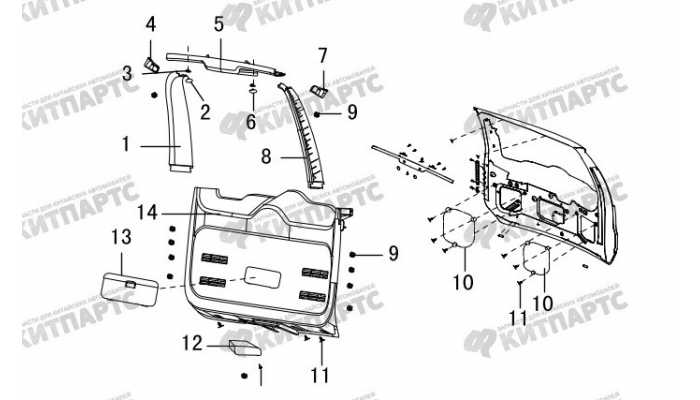 Накладка двери задка Great Wall Hover H3